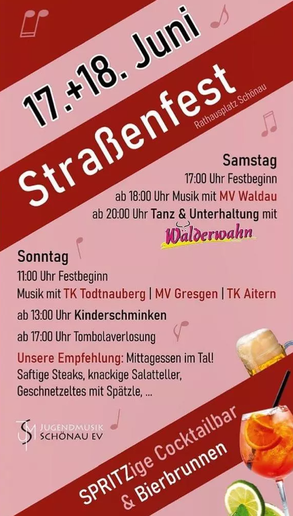 17. + 18. Juni 2023 - Stadtfest Schönau